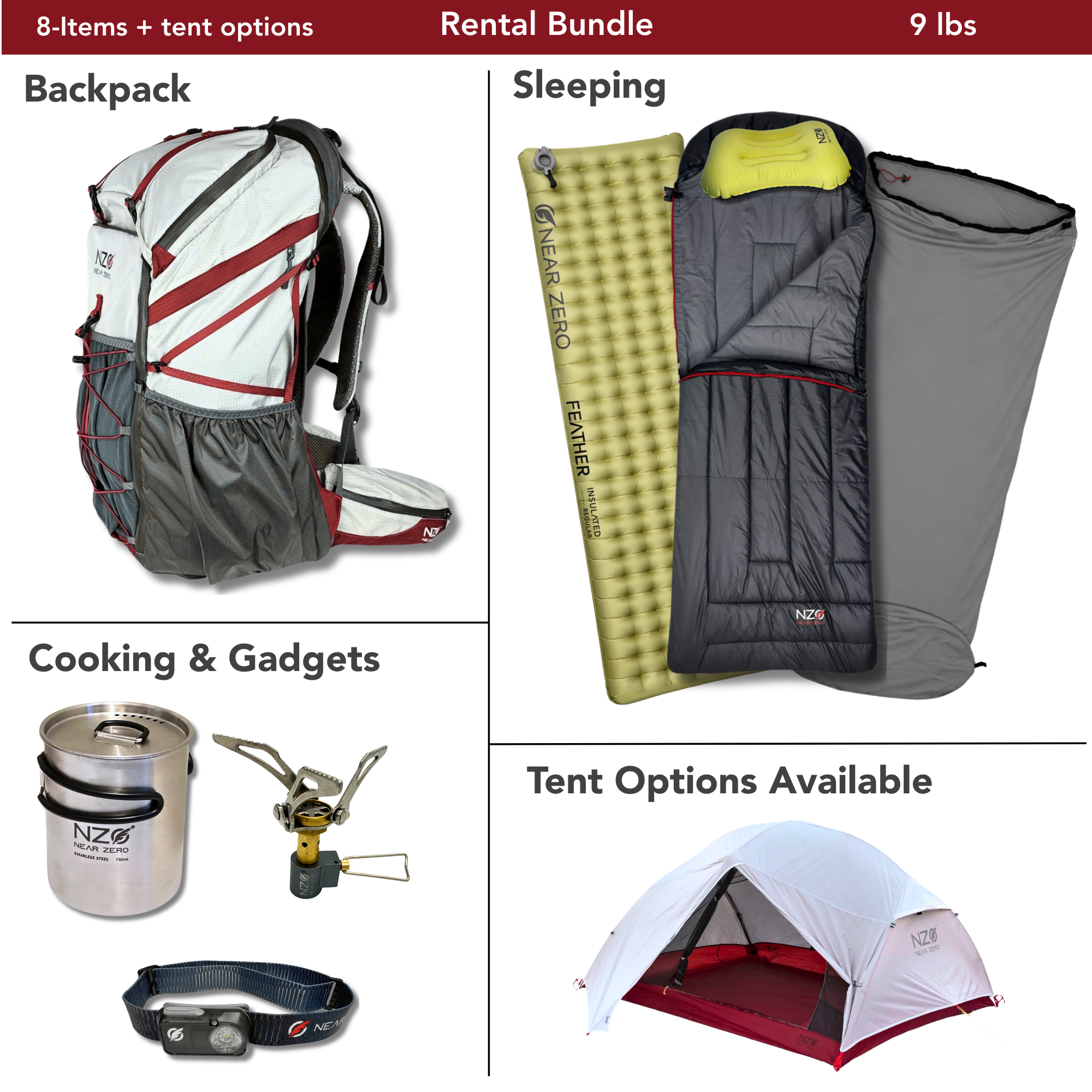 hiking rental gear Rental Bundle – Near Zero