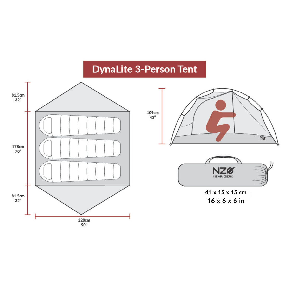 3-Person Backpacking Tent