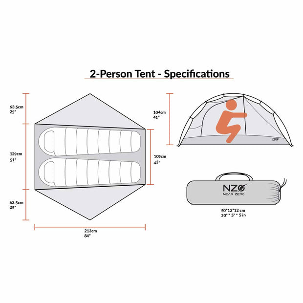 2-Person Backpacking Tent