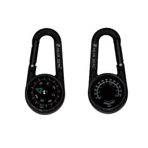 Compass / Thermometer Carabiner | Near Zero