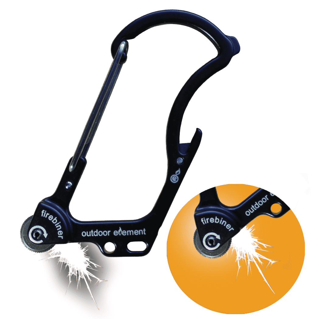 Firebiner: Fire-starting Multitool Carabiner by Outdoor Element