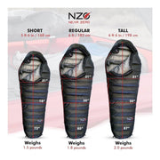 NZ-TWO Ultralight Mummy Sleeping Bag 20F