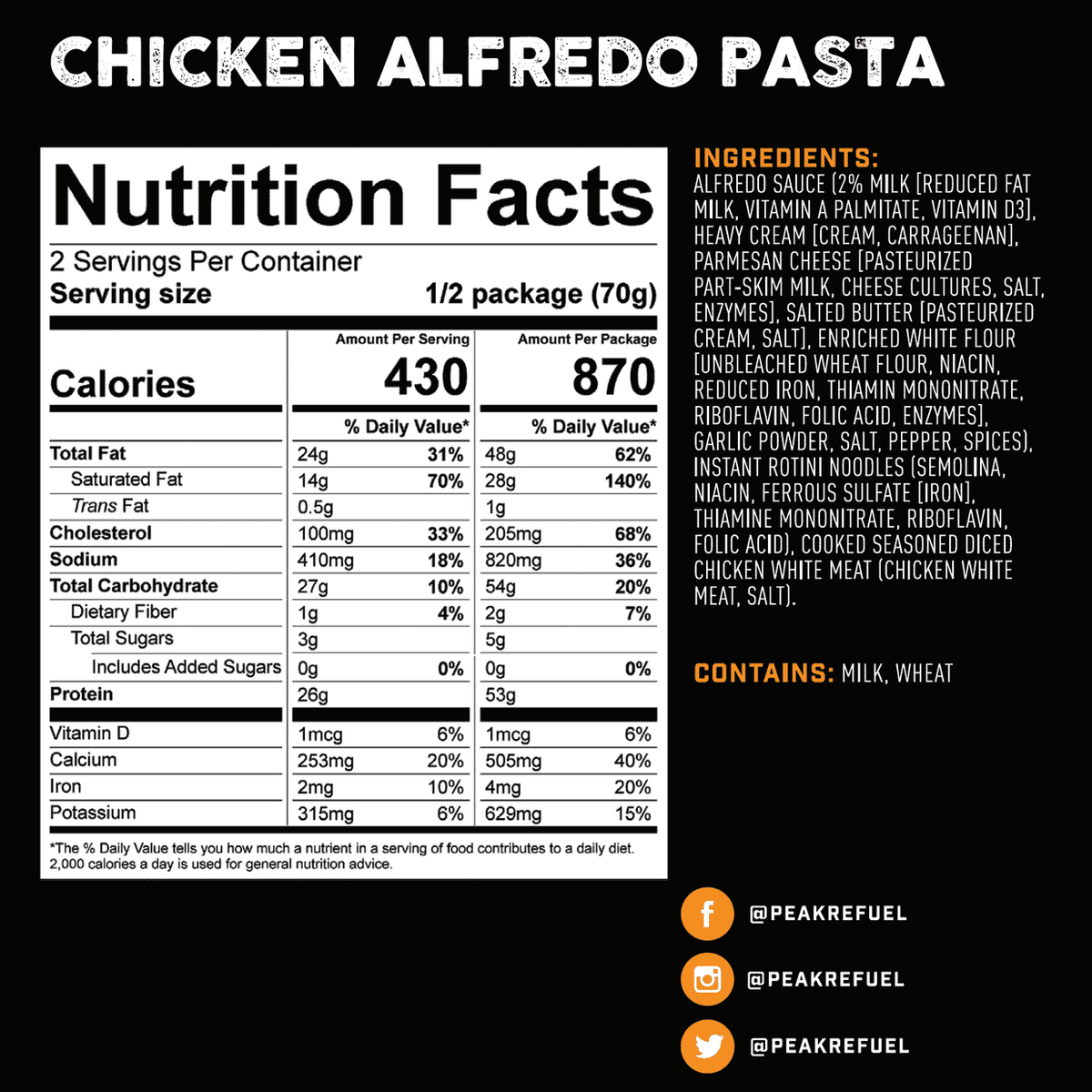 Chicken Alfredo Pasta