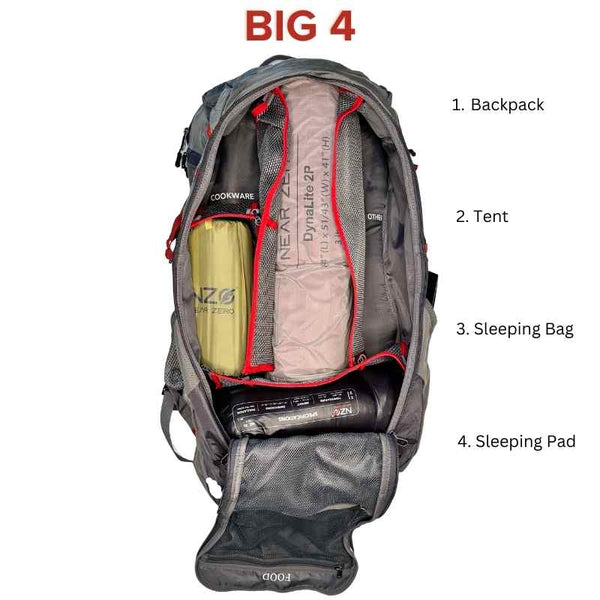 THE DEAN™ Hiking Backpack 55L - Adjustable Torso – Near Zero Outdoor Gear